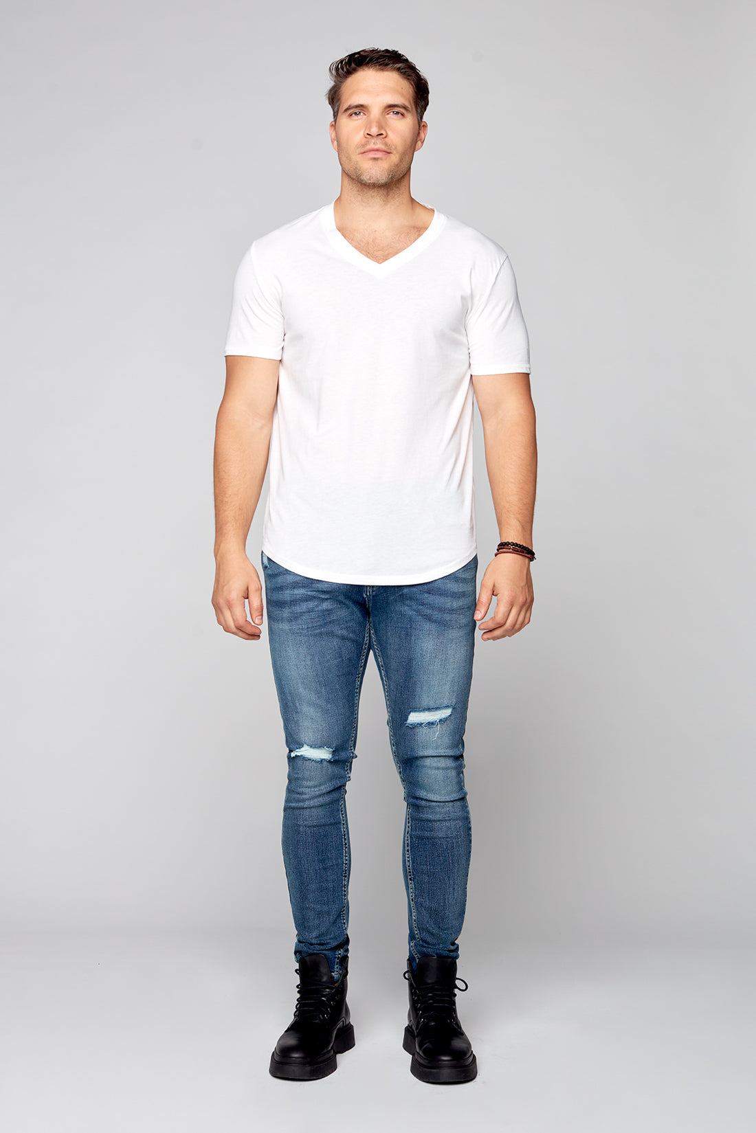 V-Neck T-Shirt - White