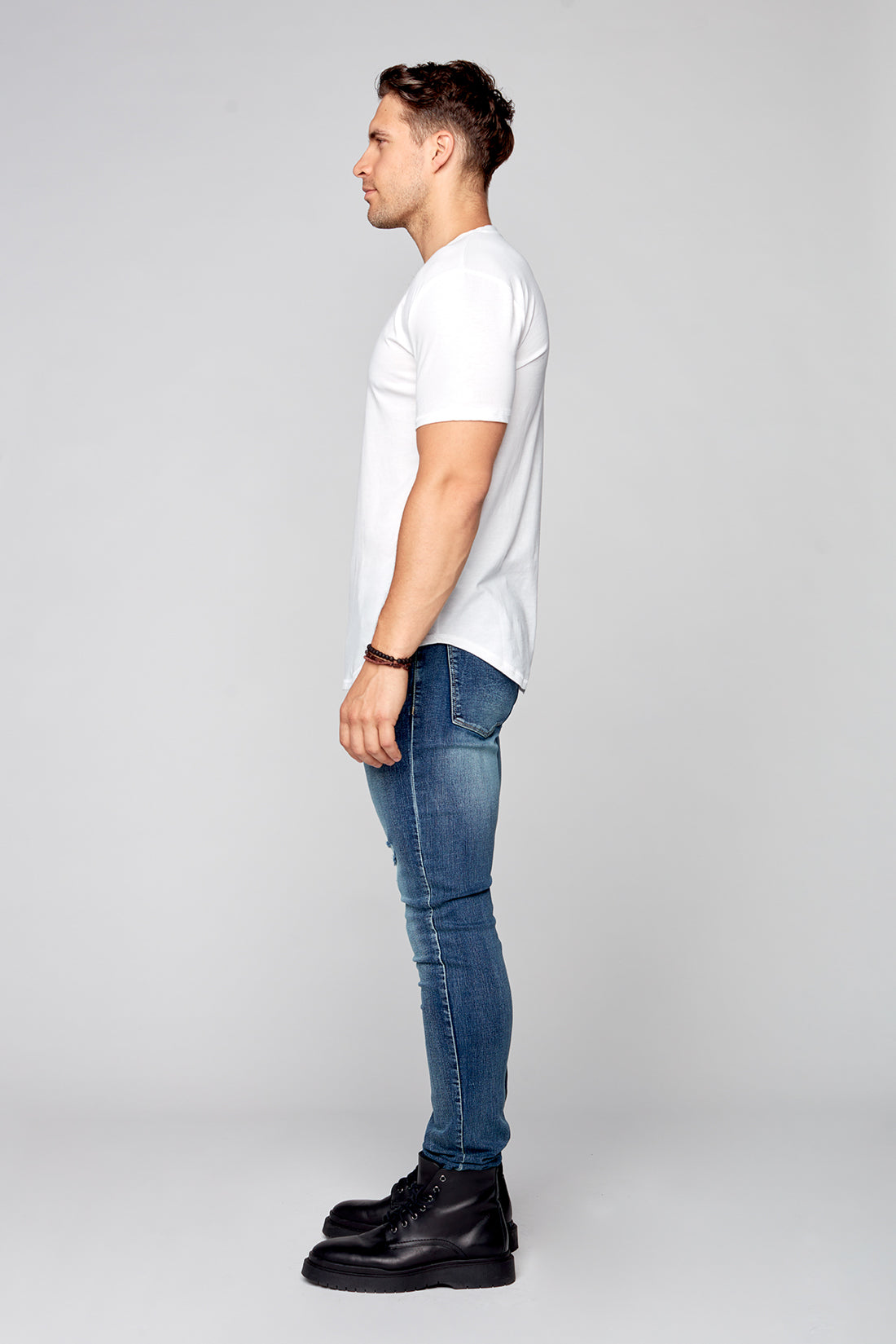 V-Neck T-Shirt - White – DENIM SOCIETY™