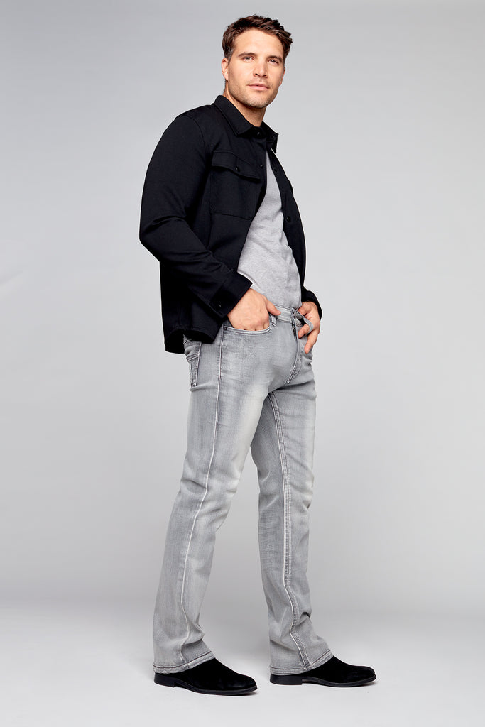 5 Pocket Bootcut Jeans - Light Grey Wash - Light Grey Wash - DENIM SOCIETY™