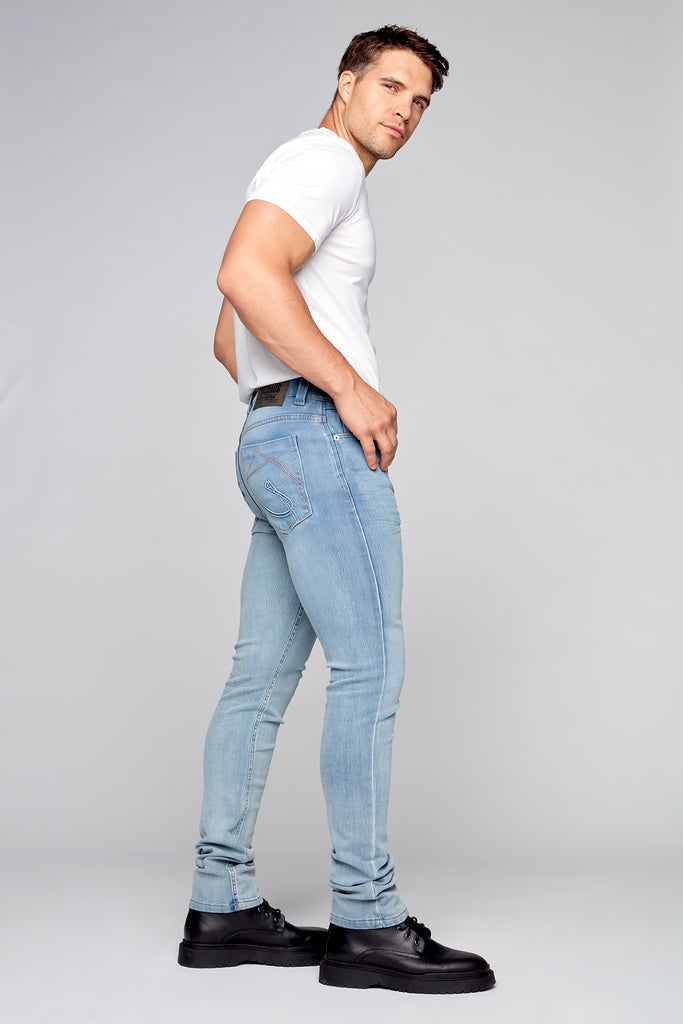 5 Pocket Straight Fit Jeans - Vintage Bleach - DENIM SOCIETY™