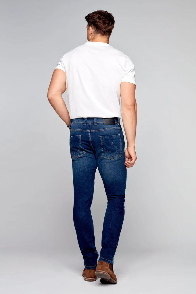 5 Pocket Straight Fit Jeans - Dark Indigo Rinse - DENIM SOCIETY™