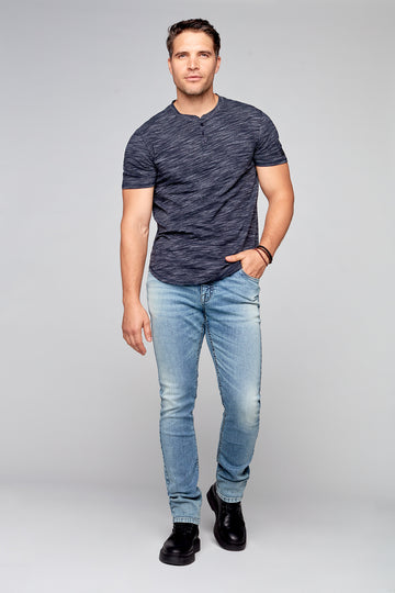5 Pocket Straight Fit Jeans - Light Blue Wash - DENIM SOCIETY™