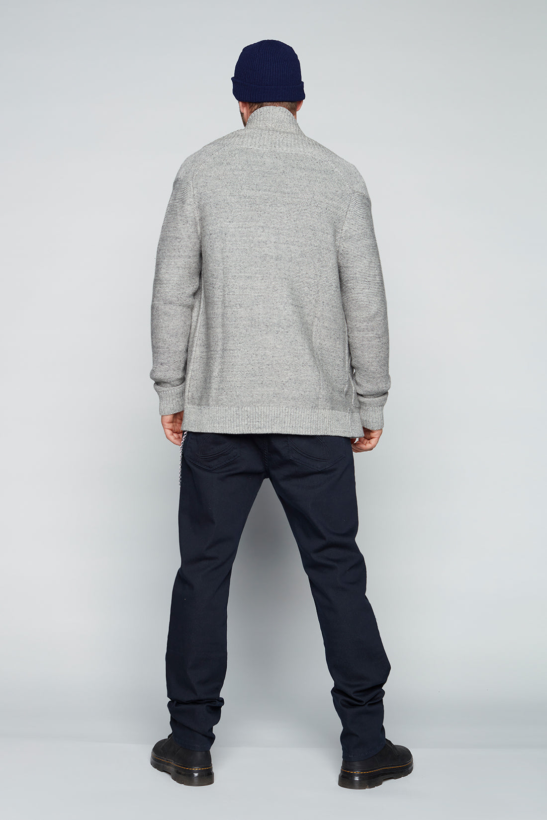 5 Pocket Straight Fit French Terry Pants - Navy - DENIM SOCIETY™