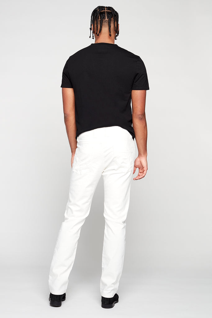 5 Pocket Straight Fit French Terry - Off White - DENIM SOCIETY™