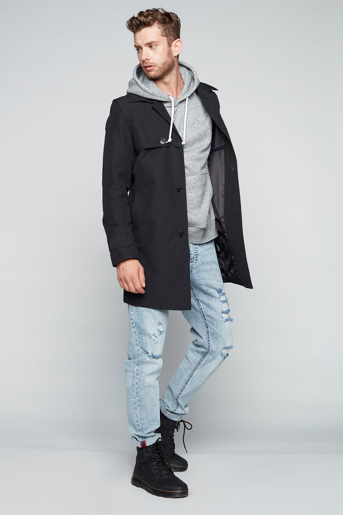 Relaxed Tapered Fit 5 Pocket Jeans - Indigo Acid - DENIM SOCIETY™