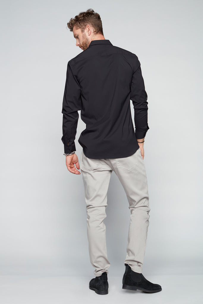5 Pocket Slim Fit Jeans -  Light Grey - DENIM SOCIETY™