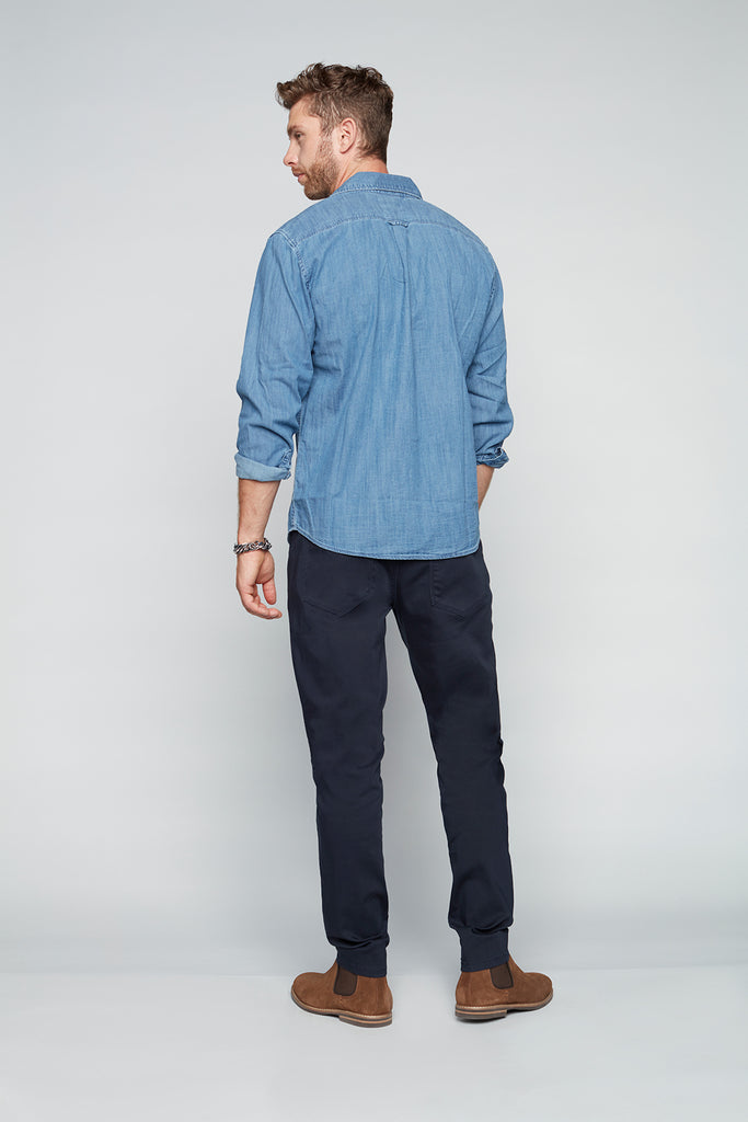 5 Pocket Slim Fit Jeans - Navy - DENIM SOCIETY™