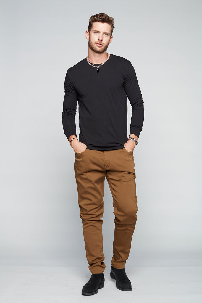 5 Pocket Slim Fit Jeans - Tobacco - DENIM SOCIETY™