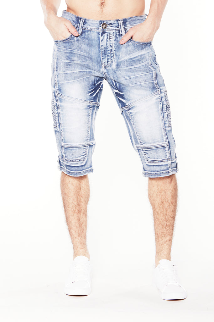 Men's Capri Shorts - Snow Wash - DENIM SOCIETY™
