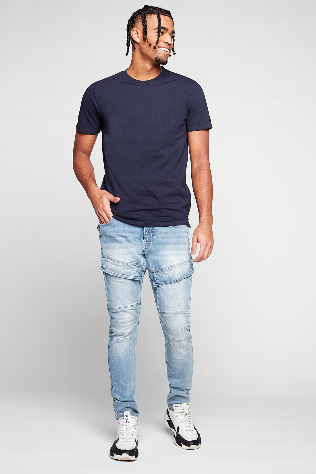 Classic Crew-Neck T-Shirt - Navy - DENIM SOCIETY™