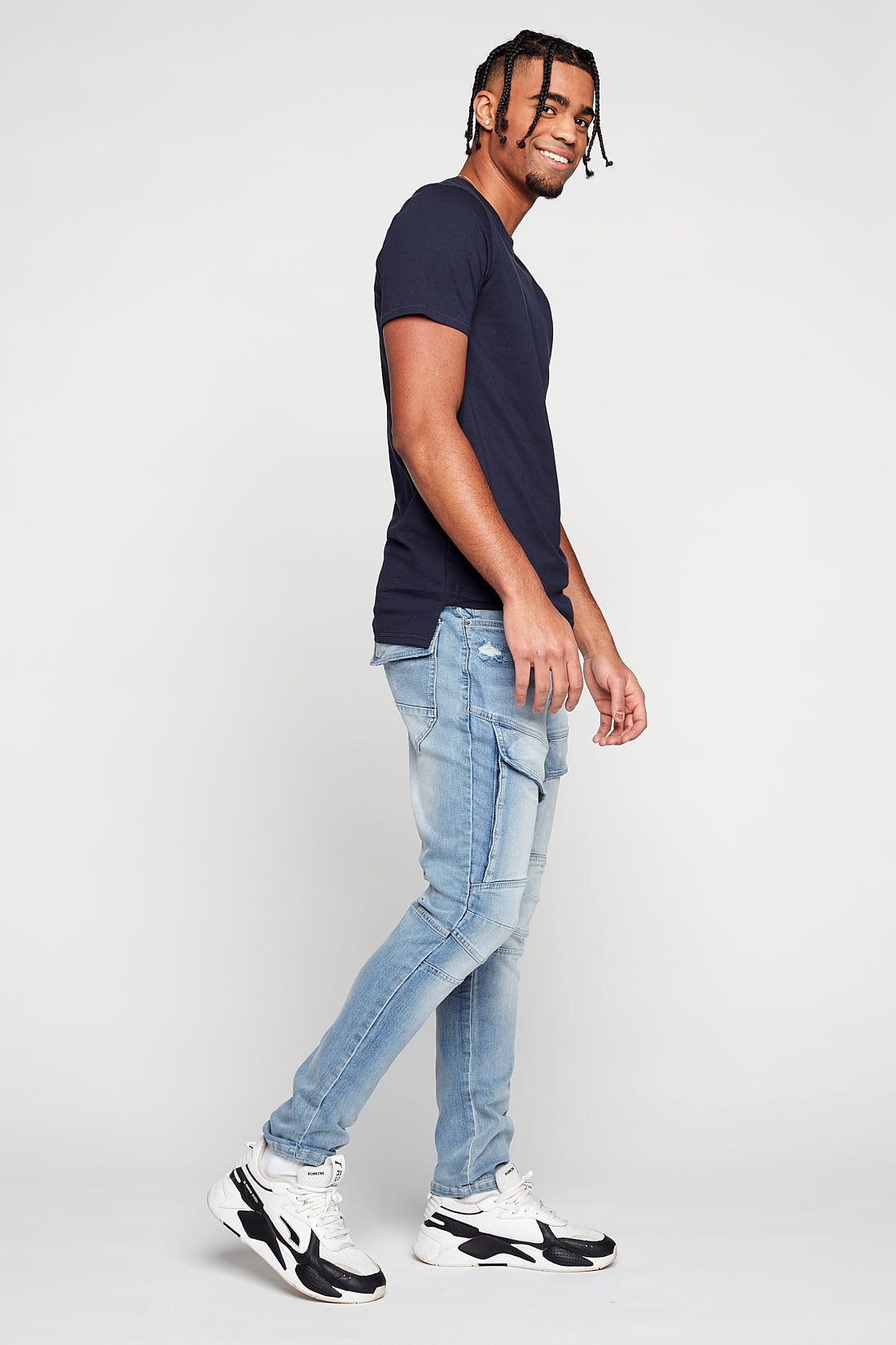 Classic Crew-Neck T-Shirt - Navy - DENIM SOCIETY™