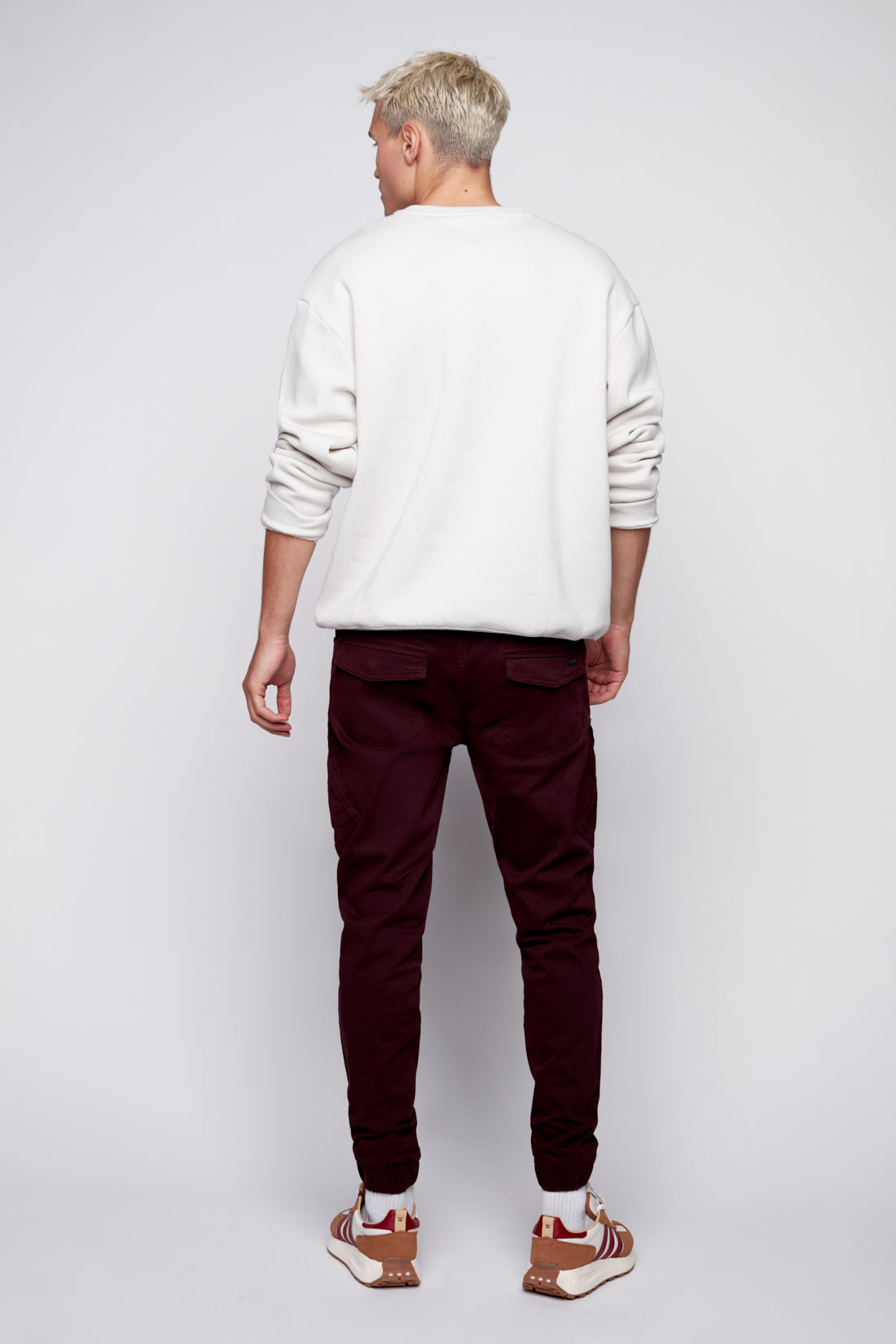 COHEN - 5 Pocket Cargo Jogger - Wine DNM.WORKS™