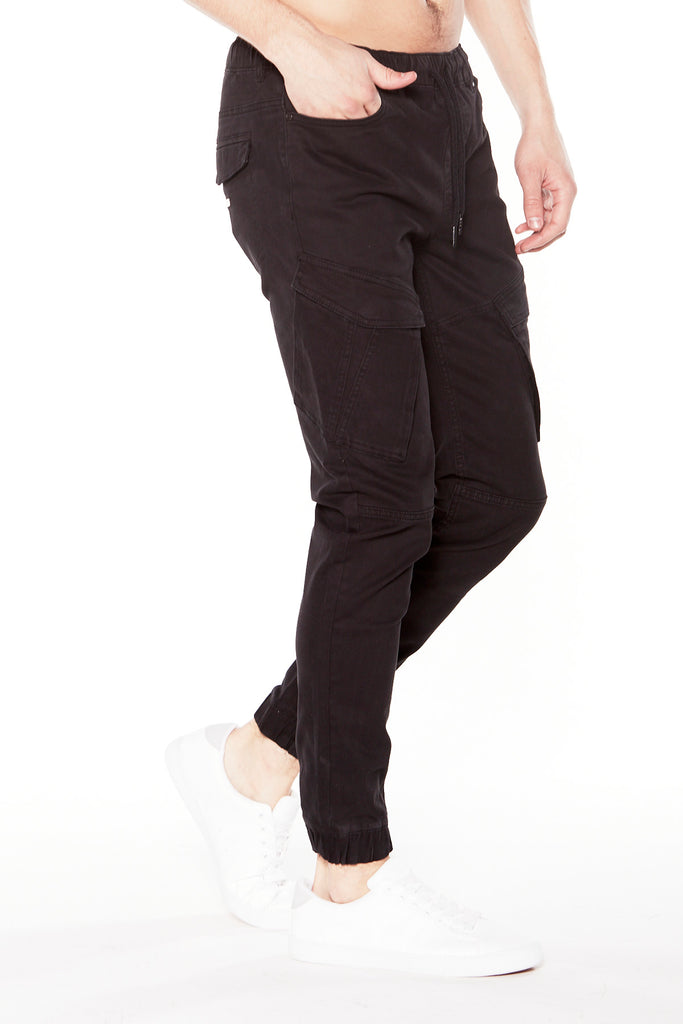 COHEN - 5 Pocket Cargo Jogger - Black - DENIM SOCIETY™