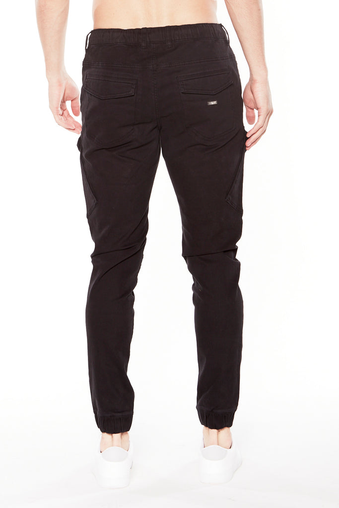 COHEN - 5 Pocket Cargo Jogger - Black - DENIM SOCIETY™