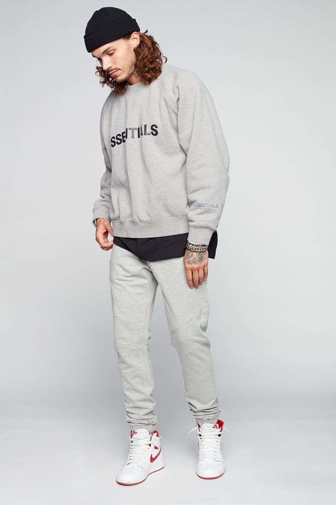 HENDRIX - 5 Pocket Moto Stitch French Terry Jogger - Light Grey DNM.WORKS™