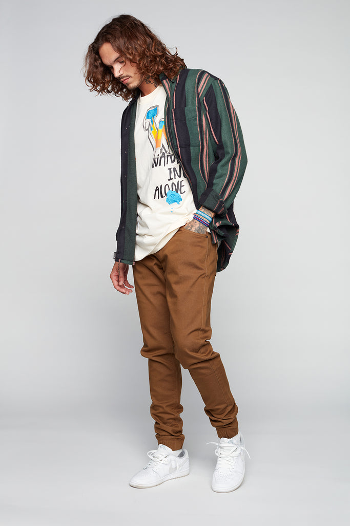 JAGGER - 5 Pocket Soft French Terry Classic Jogger - Tobacco DNM.WORKS™