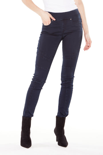 OLIVIAX - Pull-On Jeggings - Dark Indigo Rinse - DENIM SOCIETY™