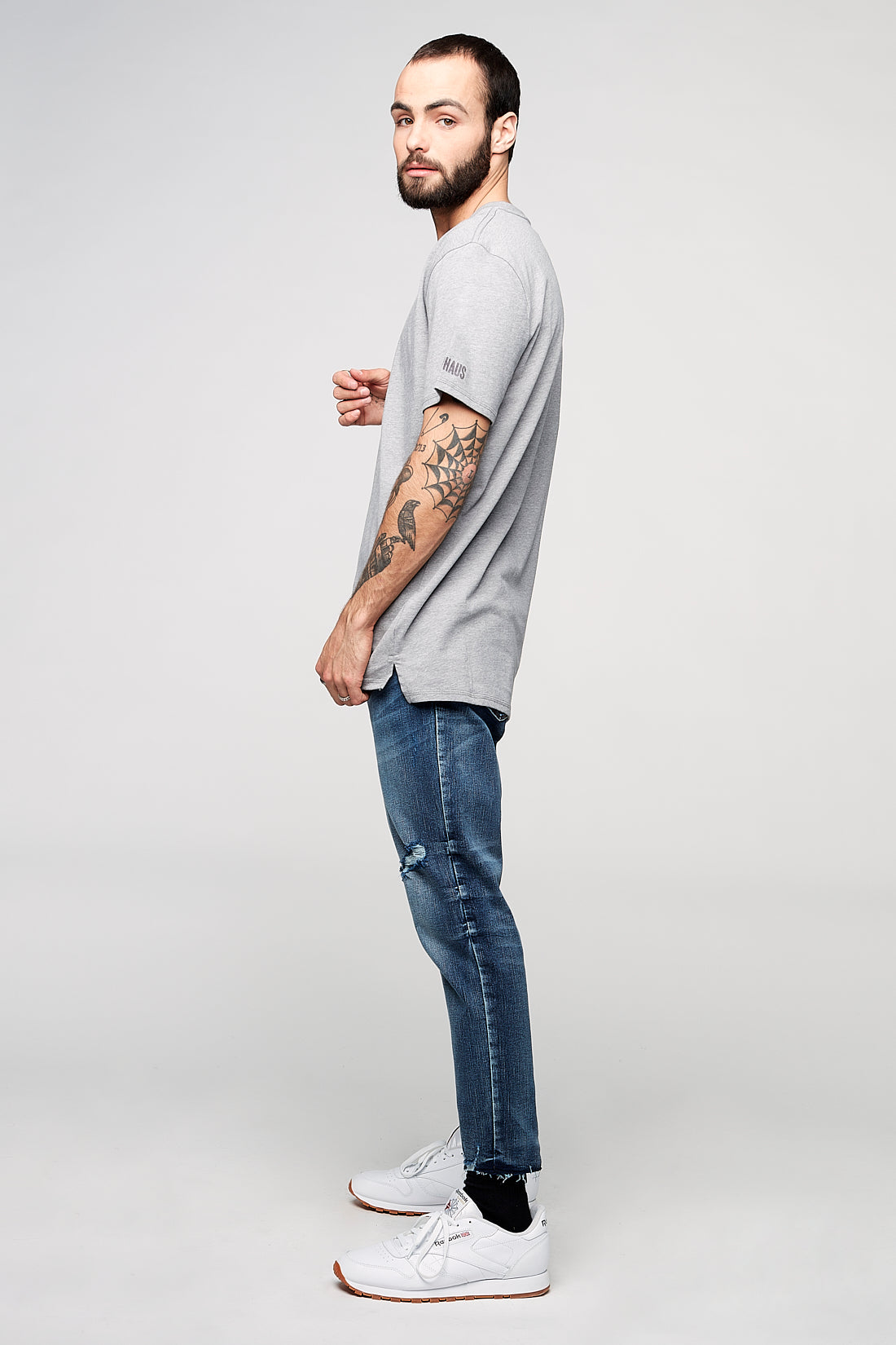 Classic Crew-Neck T-Shirt - Grey Heather - DENIM SOCIETY™