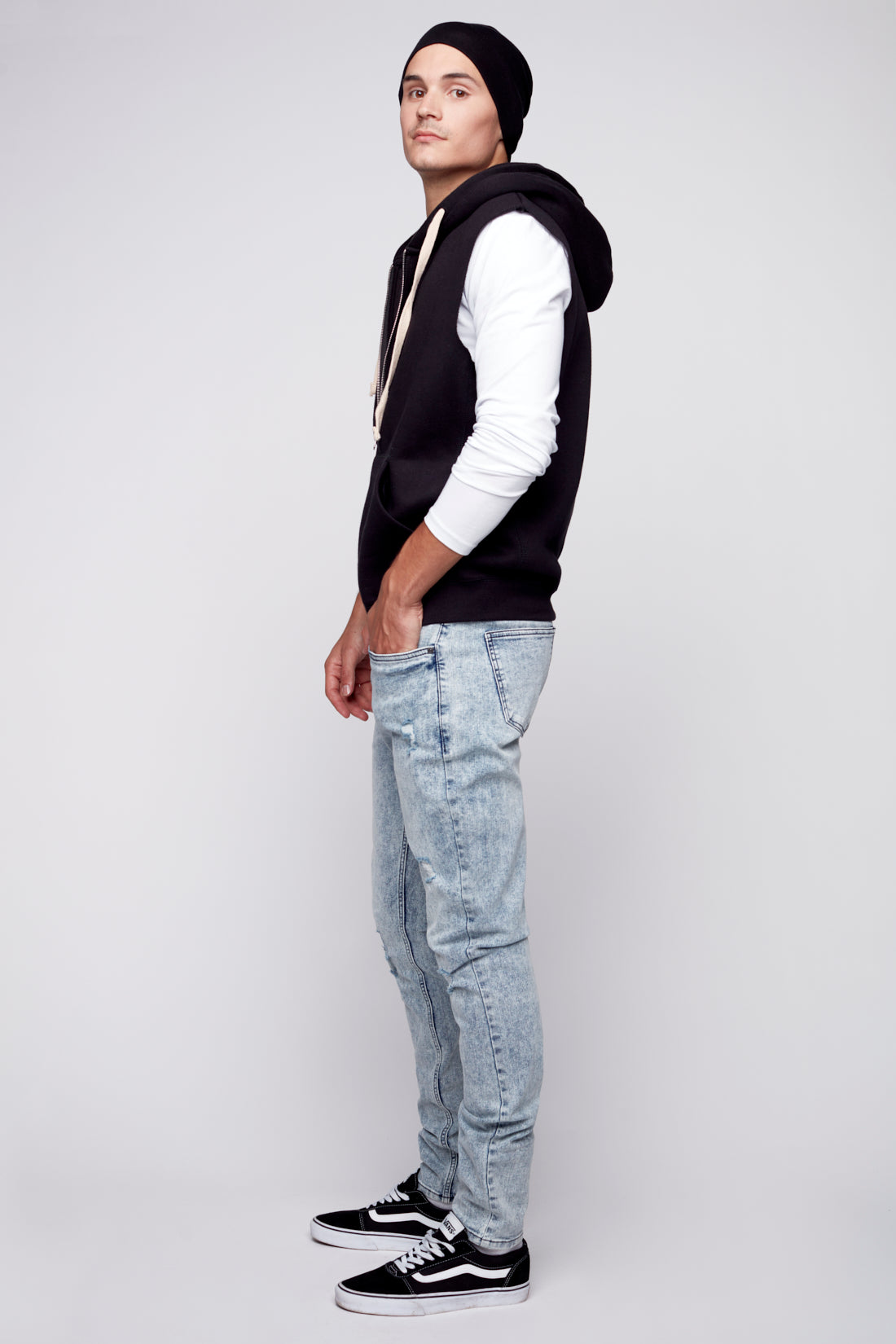 IDOL - Basic 5 Pockets Skinny  Jean - Indigo Acid - DENIM SOCIETY™