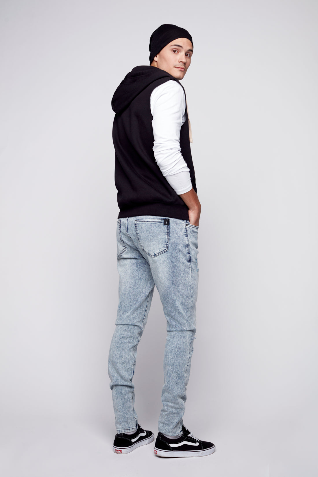 IDOL - Basic 5 Pockets Skinny  Jean - Indigo Acid - DENIM SOCIETY™