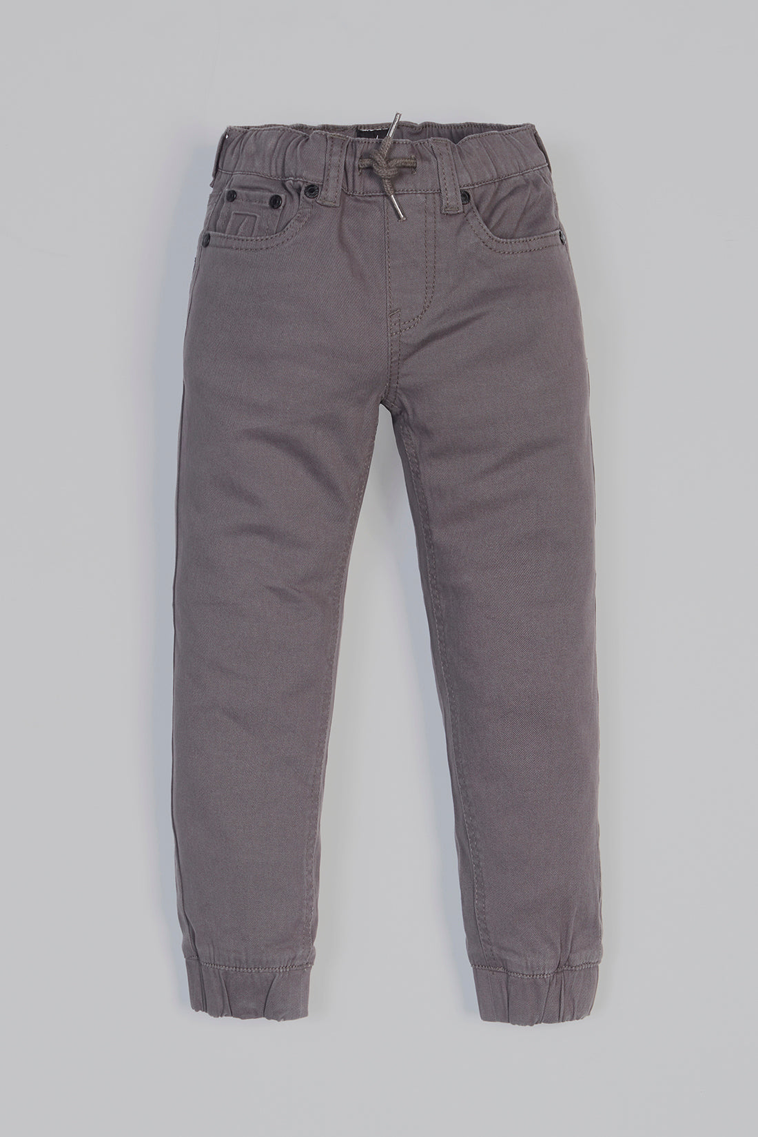 TODDLER JAGGER - 5 Pocket Classic Brushed Twill Jogger - Dark Grey - DENIM SOCIETY™