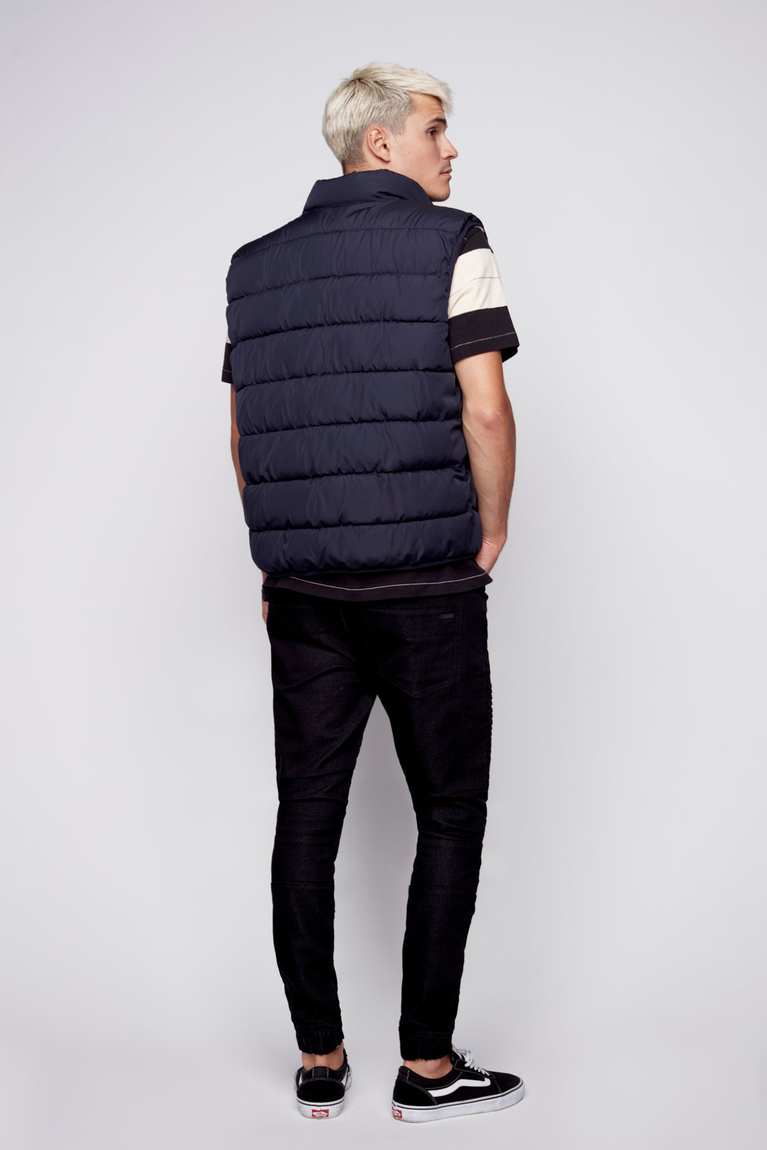 JACKSON - 5 Pocket Moto Pintuck Jogger - Black - DENIM SOCIETY™