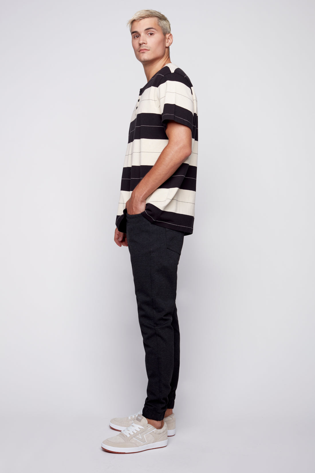 JAGGER - 5 Pocket Classic Knit Jogger - Charcoal Heather - DENIM SOCIETY™
