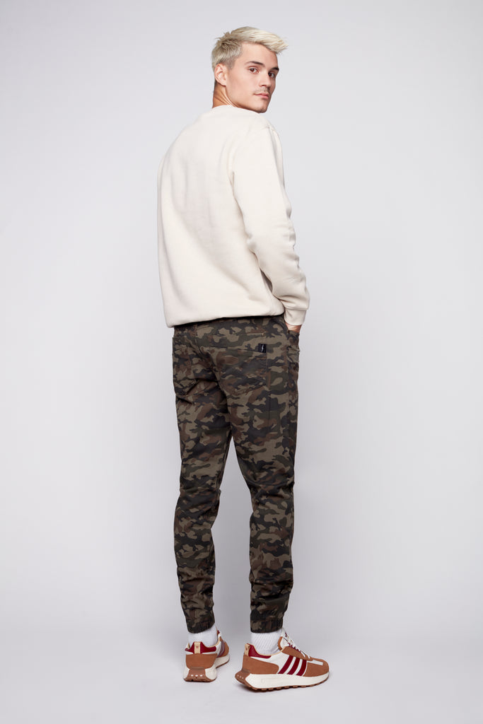 JAGGER - Distressed 5 Pocket Twill Classic Jogger - Camo DNM.WORKS™