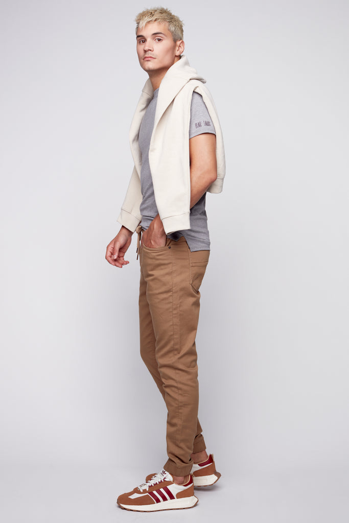 JAGGER - 5 Pocket Soft French Terry Classic Jogger - Beige DNM.WORKS™