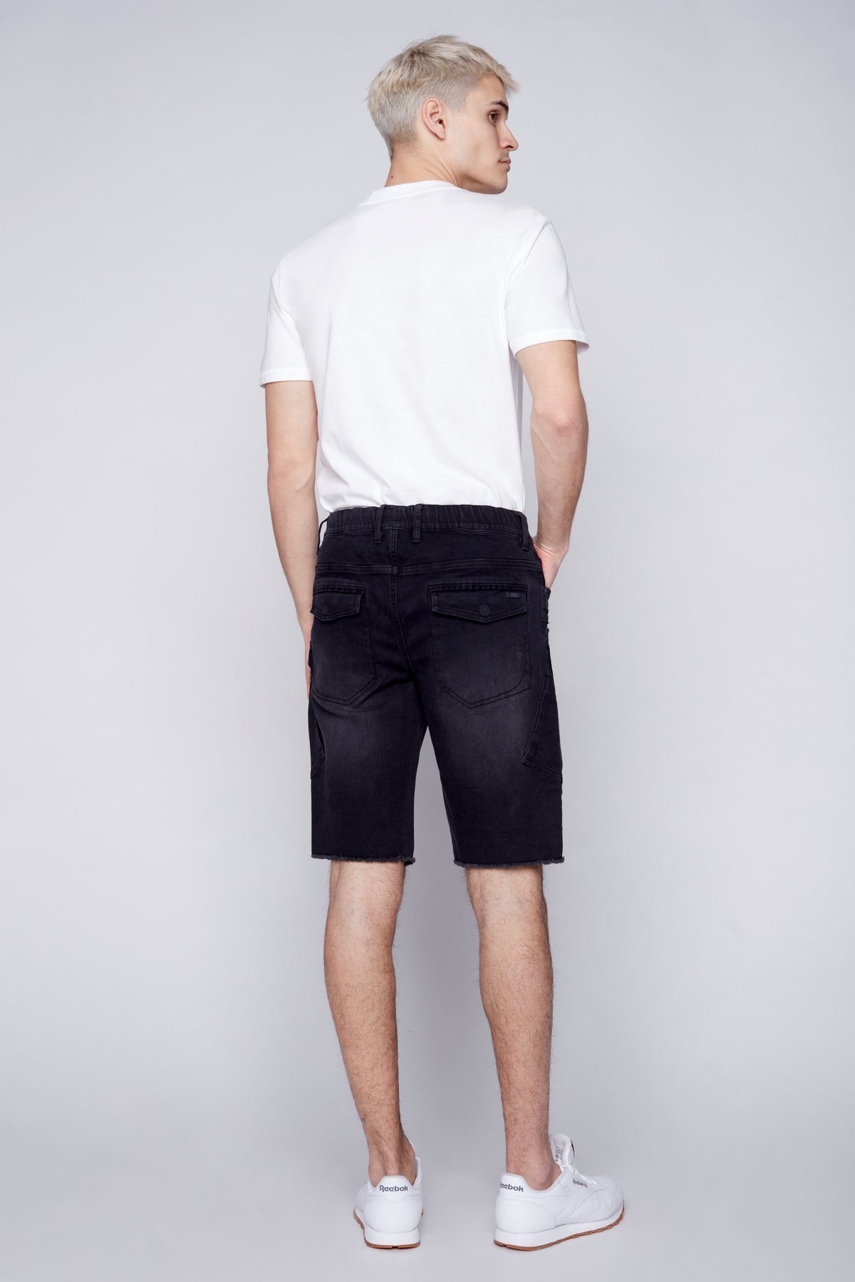 KRAVITZ - Mens Shorts With bellowed Cargo pockets - Vintage Black