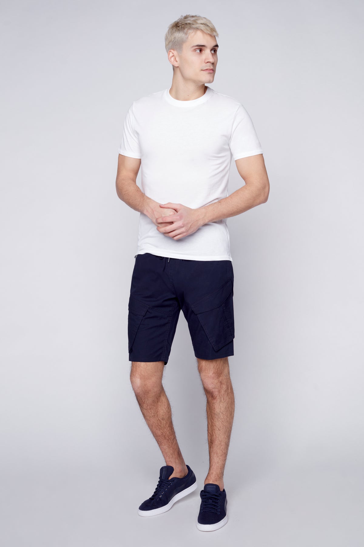 KRAVITZ - Mens Shorts With bellowed Cargo pockets - Navy