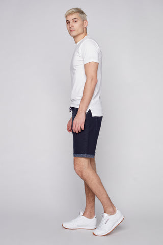 LENNON - Mens Rolled Up Shorts - Navy