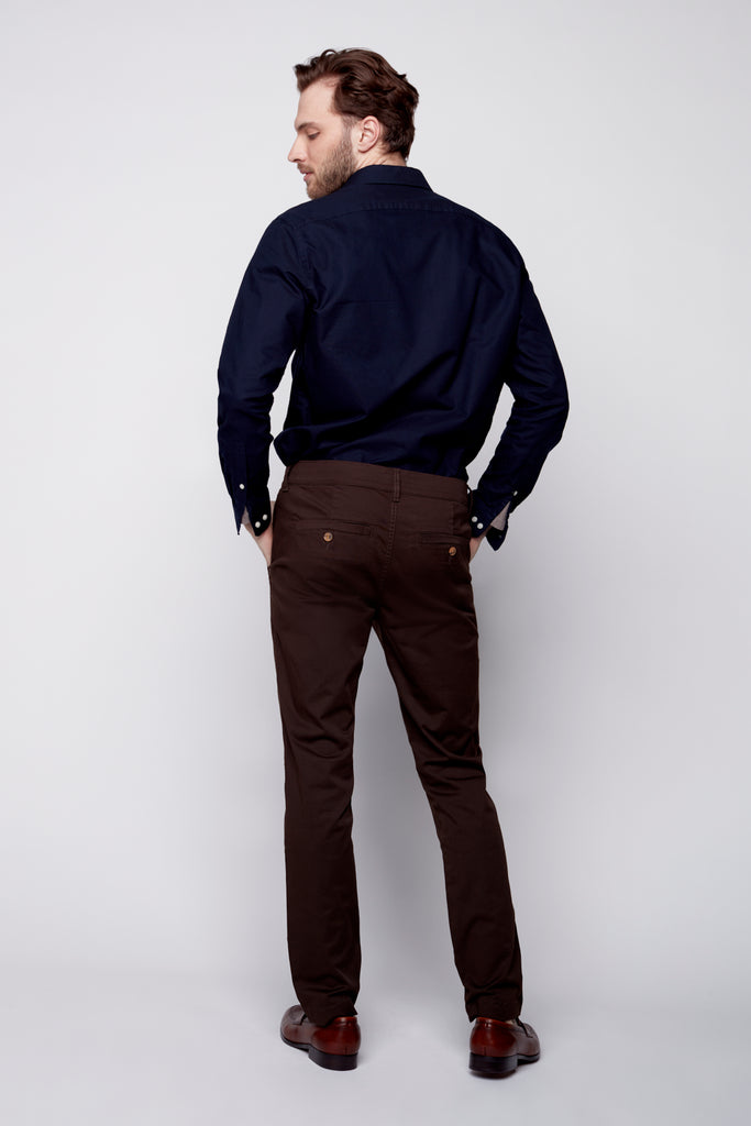 MARLEY - Slim Fit Chinos - Brown s-l-a-c-k-e-r™