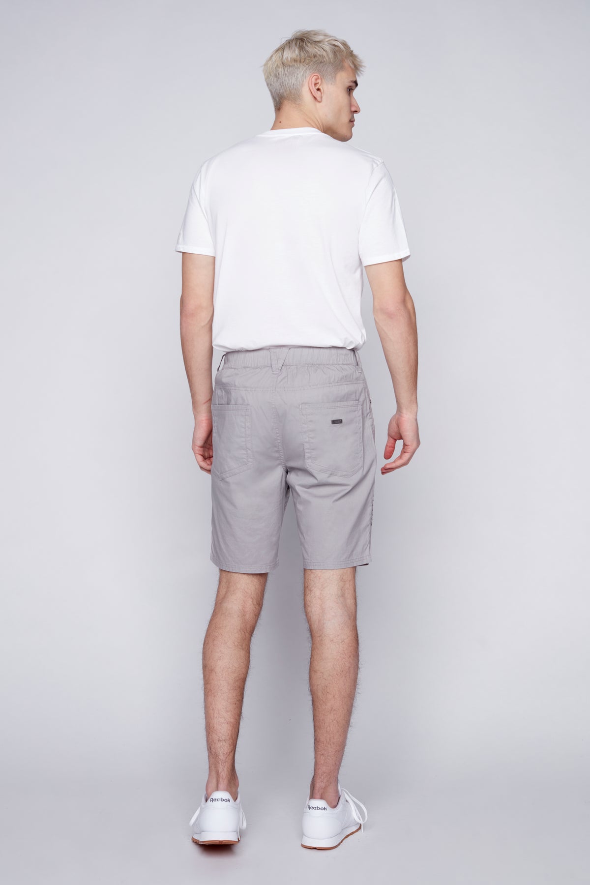 PHOENIX - Mens Flex Denim Moto Short - Light Grey