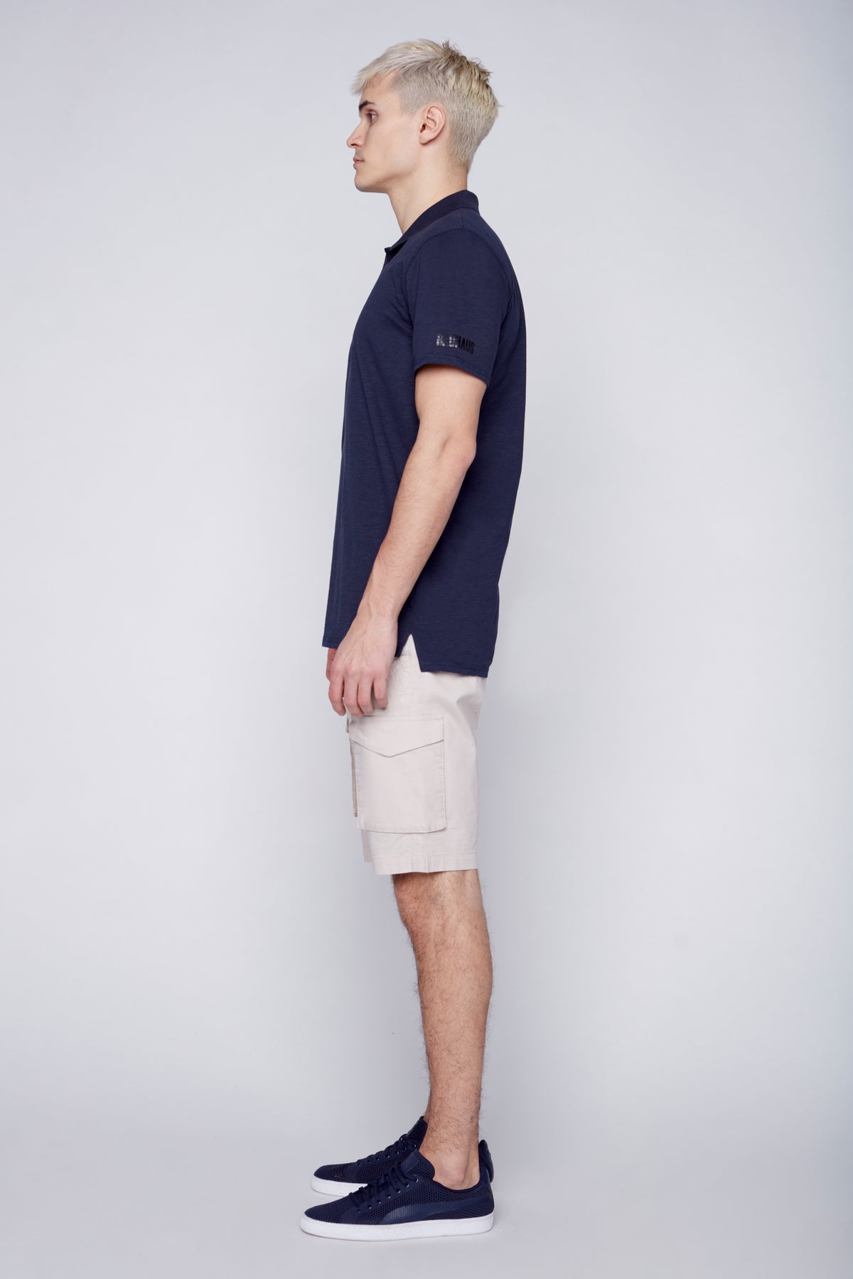 PRESLEY - Zip Front  Cargo Shorts - Sand