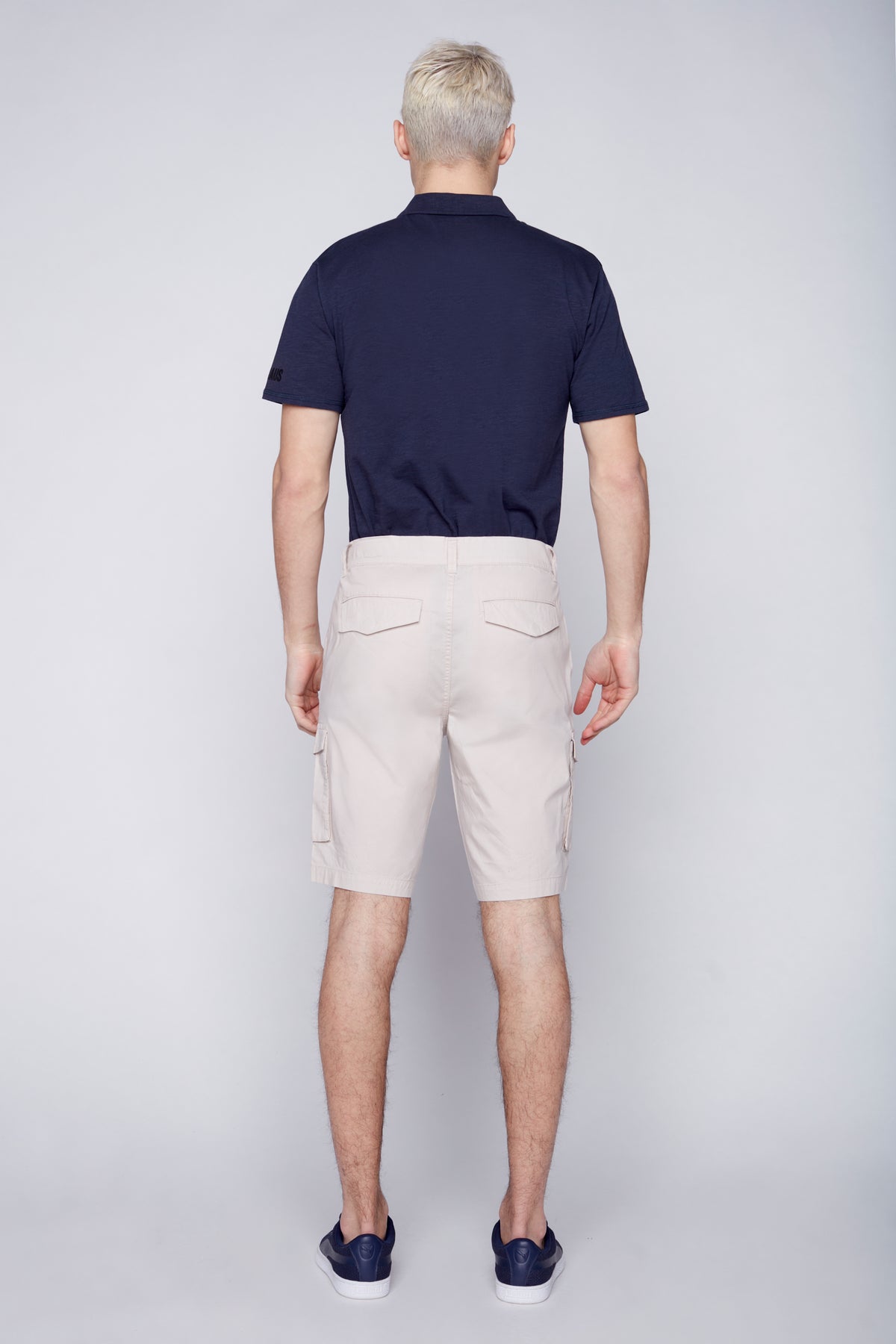 PRESLEY - Zip Front  Cargo Shorts - Sand