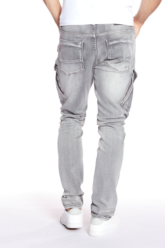 5 Pocket Slim Fit Jeans - Light Grey Wash - DENIM SOCIETY™