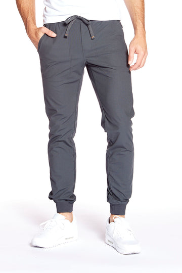 AXEL - Pull-On Jogger with Elasticized Waist & Cuffs - Charcoal s-l-a-c-k-e-r™