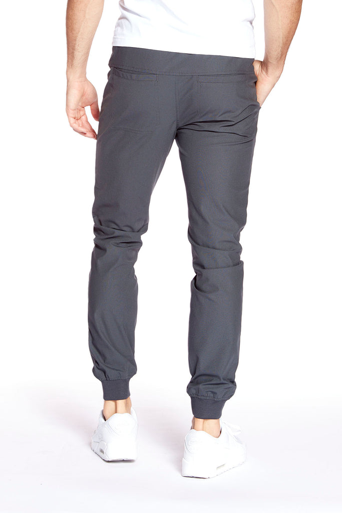 AXEL - Pull-On Jogger with Elasticized Waist & Cuffs - Charcoal s-l-a-c-k-e-r™