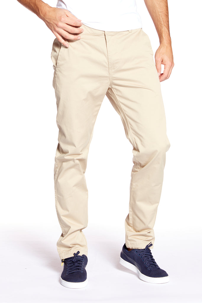 ELTON -  Slim Fit Chinos (Convertible Joggers) - Tan - DENIM SOCIETY™