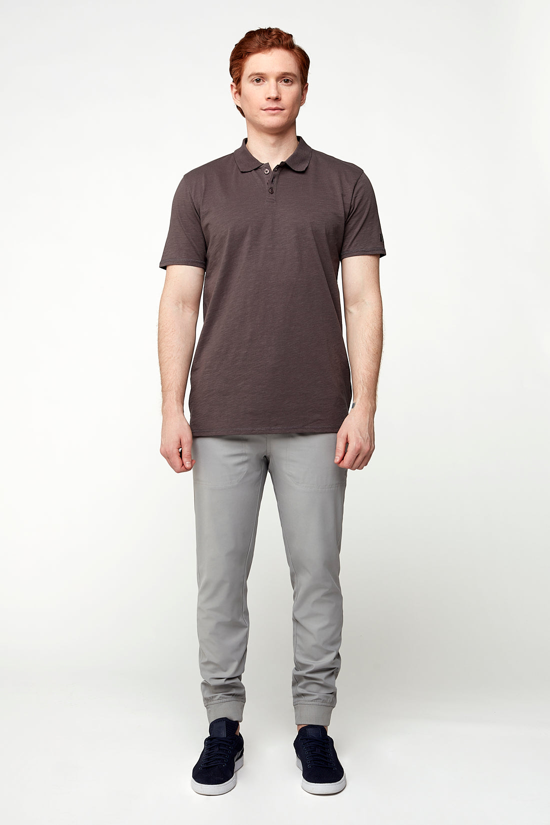 AXEL - Pull-On Jogger with Elasticized Waist & Cuffs - Light Grey - DENIM SOCIETY™