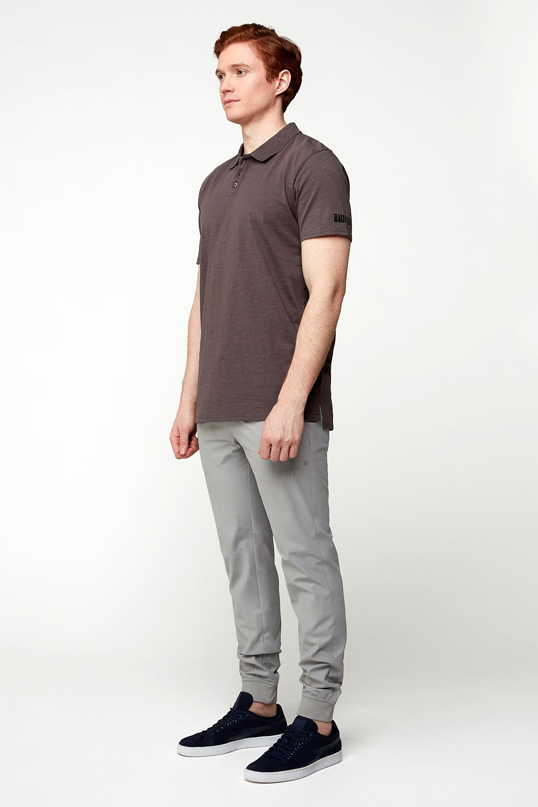 AXEL - Pull-On Jogger with Elasticized Waist & Cuffs - Light Grey - DENIM SOCIETY™
