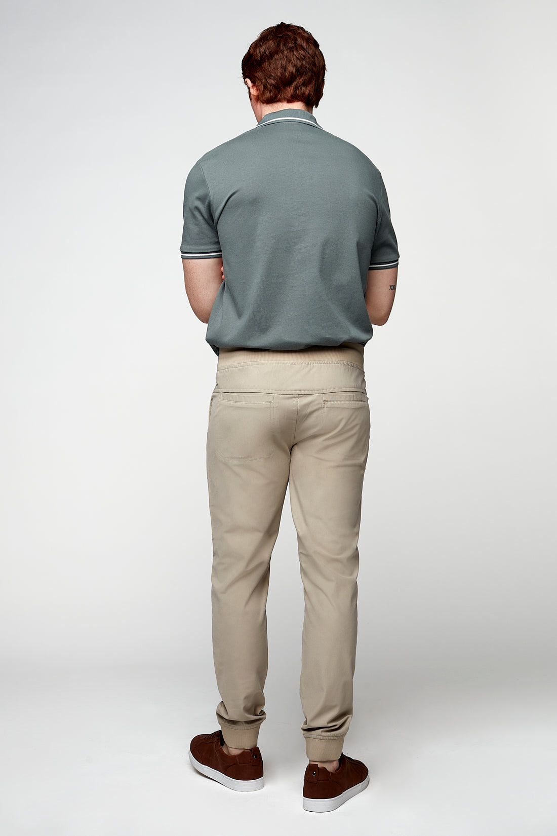 AXEL - Pull-On Jogger with Elasticized Waist & Cuffs - Sage - DENIM SOCIETY™