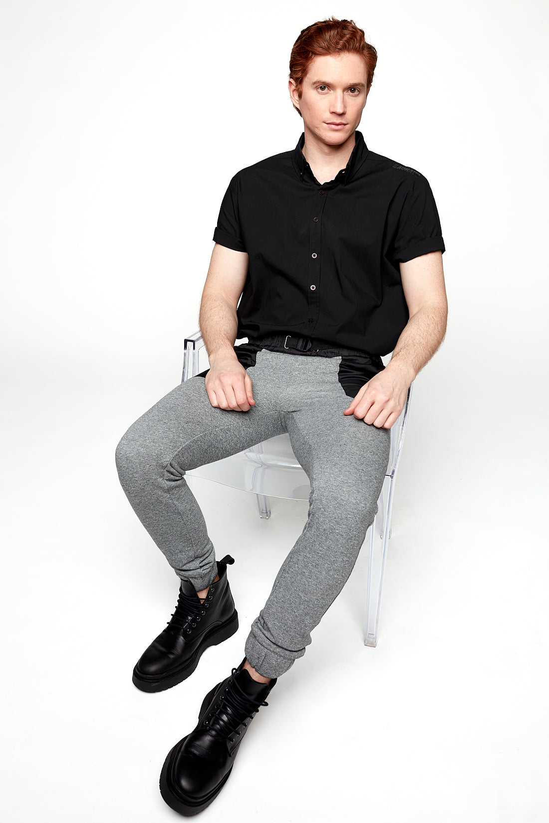AXEL - Pull-On French Terry Jogger - Grey Heather - DENIM SOCIETY™