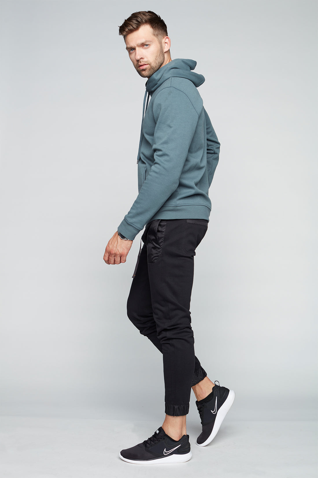 AXEL - Pull-On French Terry Jogger - Black - DENIM SOCIETY™