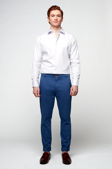 COOPER -  Slim Fit Chino Jogger - Cobalt - DENIM SOCIETY™