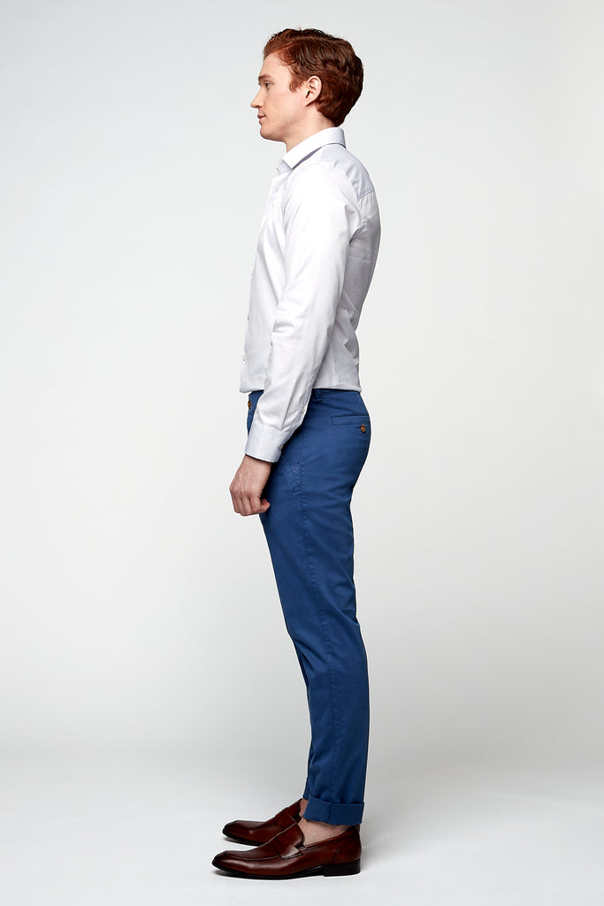 COOPER -  Slim Fit Chino Jogger - Cobalt - DENIM SOCIETY™