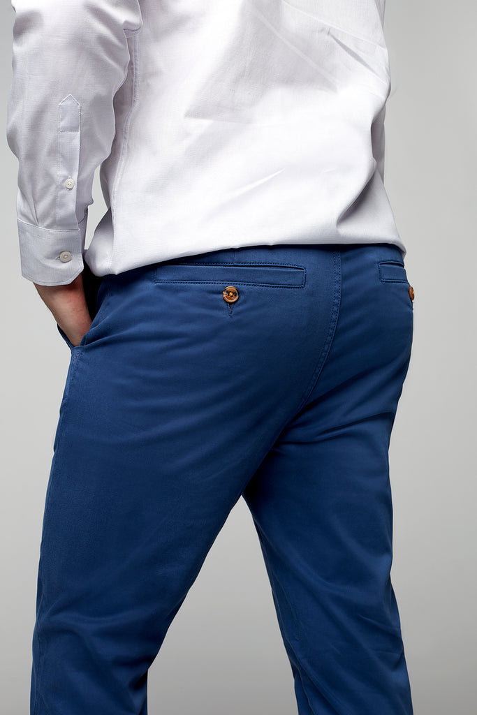 COOPER -  Slim Fit Chino Jogger - Cobalt - DENIM SOCIETY™