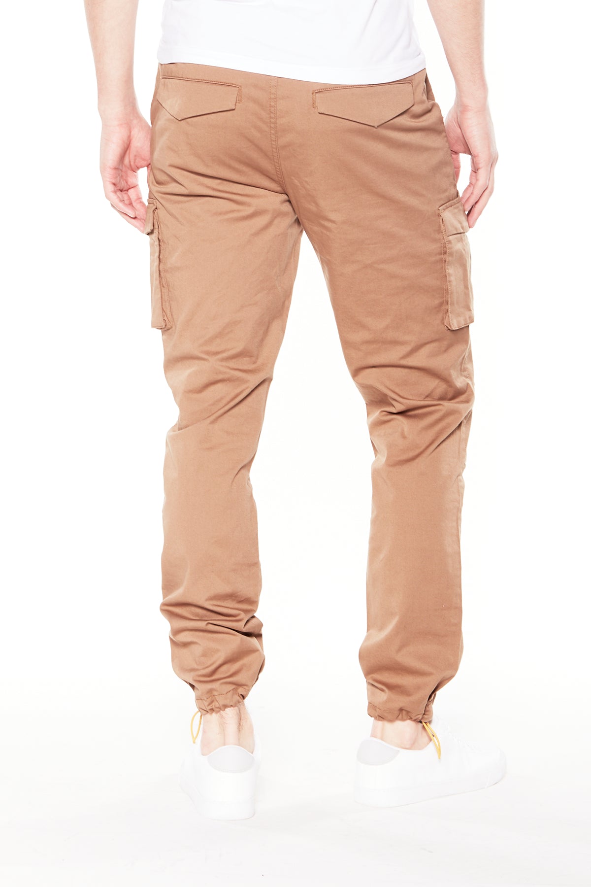 DEAN - Slim Fit Cargo Chinos (Convertible Joggers) - Tobacco s-l-a-c-k-e-r™