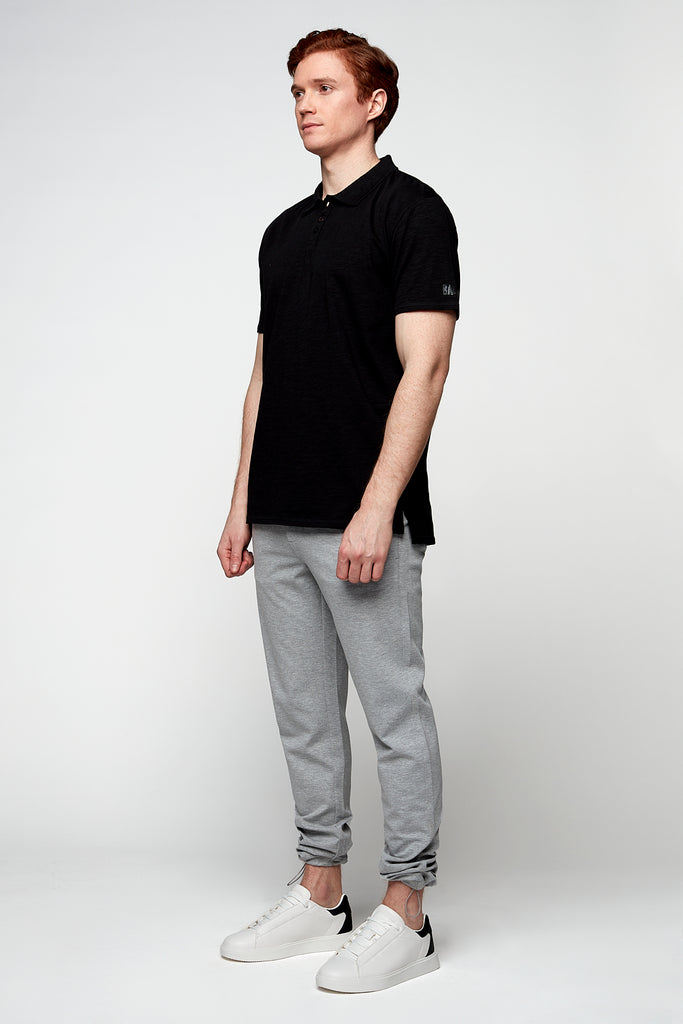 ELTON - Slim Fit Convertible Knit Jogger - Light Grey - DENIM SOCIETY™